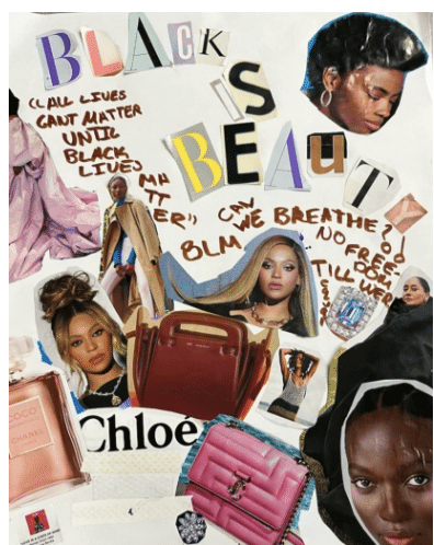 Collage celebrating Black History Month by one of our talented Afterschool participants at Andries Hudde